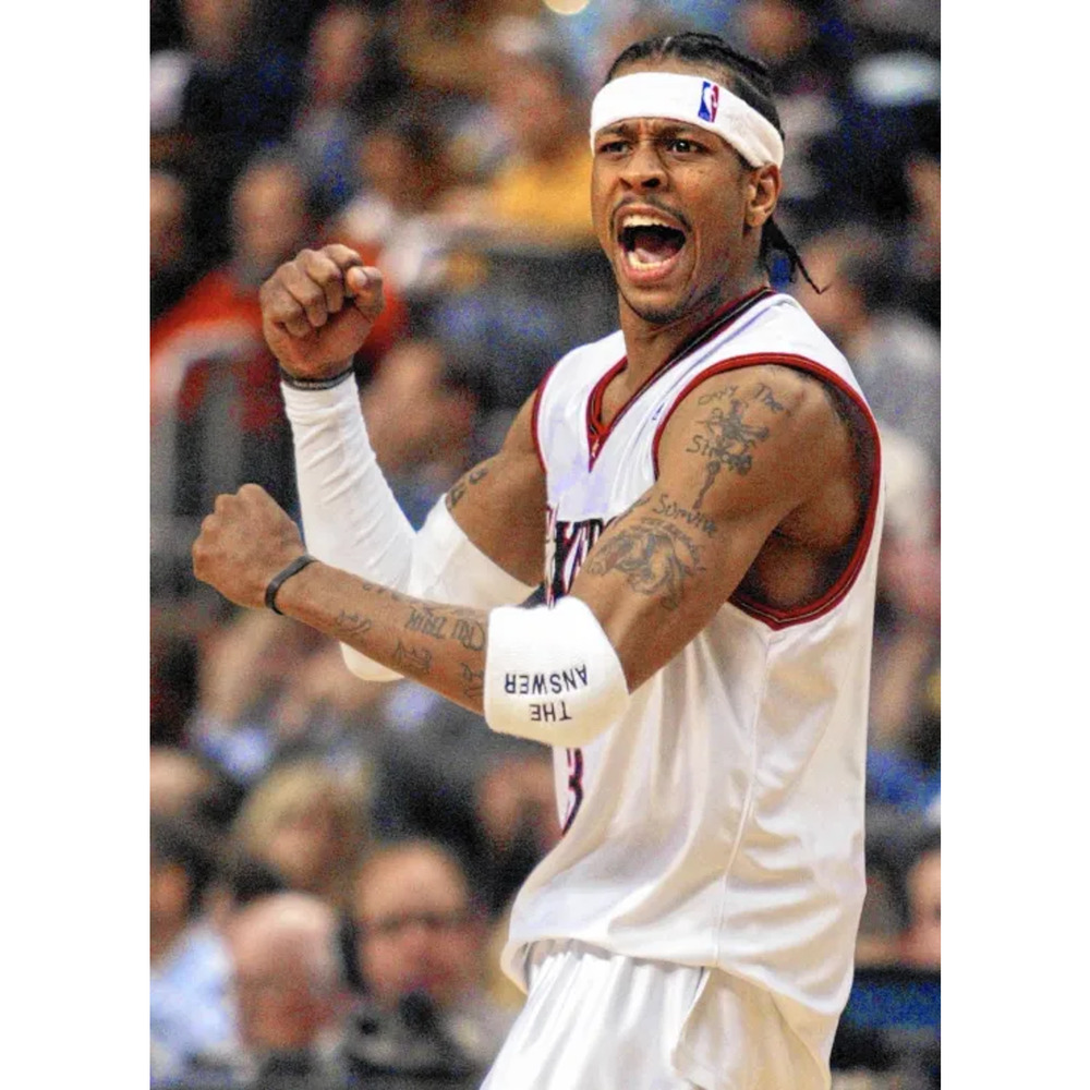 Philadelphia 76ers Allen Iverson #3 Champion Jersey 3XL 56 VTG Authentic - Picture 10 of 13